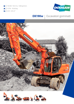Wheel Excavators Doosan DX 190 W