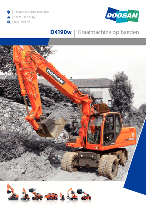 Wheel Excavators Doosan DX 190 W