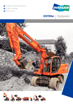 Wheel Excavators Doosan DX 190 W