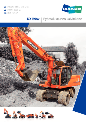 Wheel Excavators Doosan DX 190 W