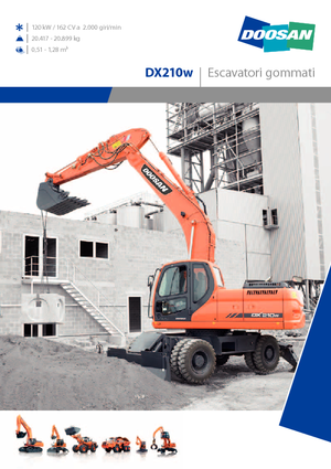Wheel Excavators Doosan DX210W