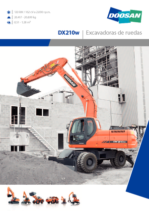 Wheel Excavators Doosan DX210W