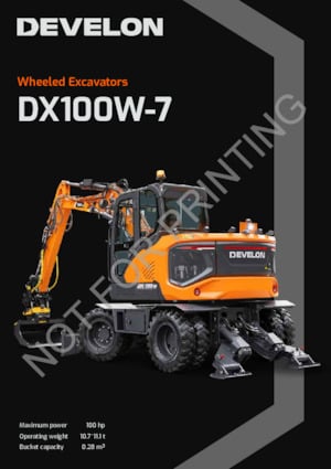 Wheel Excavators Develon DX100W-7 