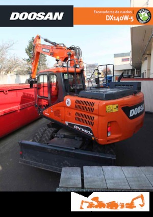 Wheel Excavators Doosan DX140W-5