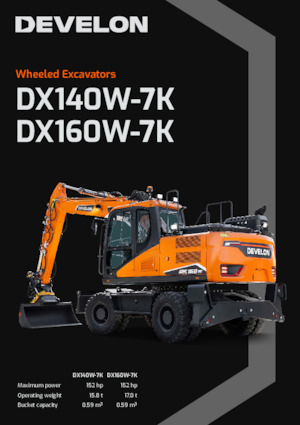 Wheel Excavators Develon DX140W-7K