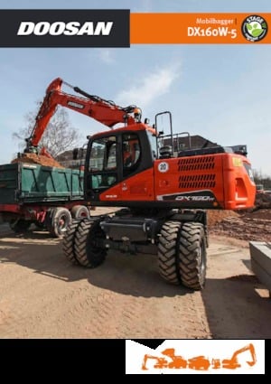 Wheel Excavators Doosan DX160W-5