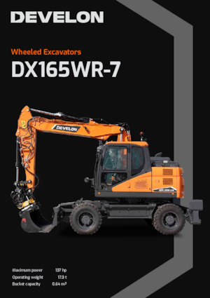 Tekerlekli ekskavatörler Develon DX165WR-7 