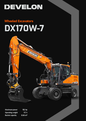 Wheel Excavators Develon DX170W-7 