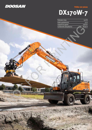 Wheel Excavators Doosan DX170W-7