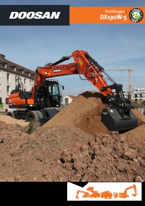 Wheel Excavators Doosan DX190W-5