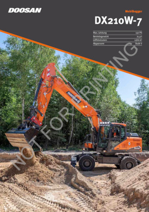 Wheel Excavators Doosan DX57W-7