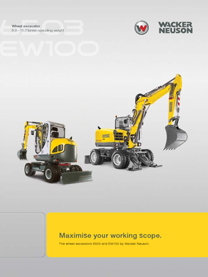 Wheel Excavators Wacker Neuson EW 100