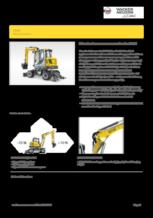 Wheel Excavators Wacker Neuson EW 65
