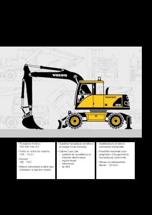 Wheel Excavators Volvo EW140
