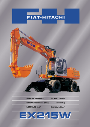 Wheel Excavators Fiat-Hitachi EX 215 W