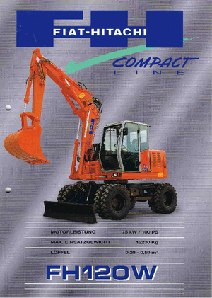 Wheel Excavators Fiat-Hitachi FH 120 W