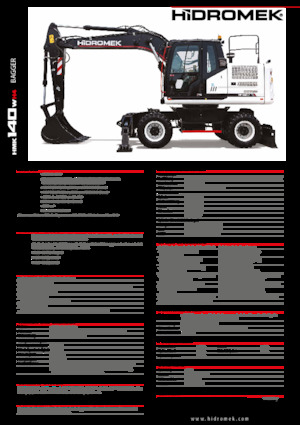 Wheel Excavators Hidromek HMK 140 W