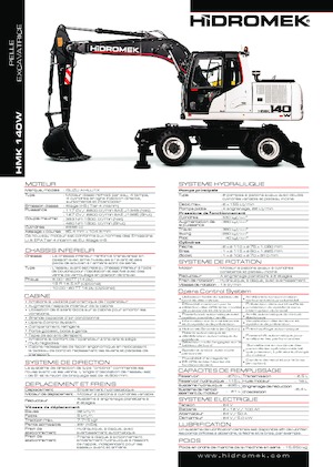 Tekerlekli ekskavatörler Hidromek HMK 140 W