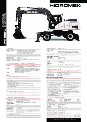 Tekerlekli ekskavatörler Hidromek HMK 200 W