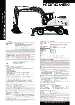 Tekerlekli ekskavatörler Hidromek HMK 200 W