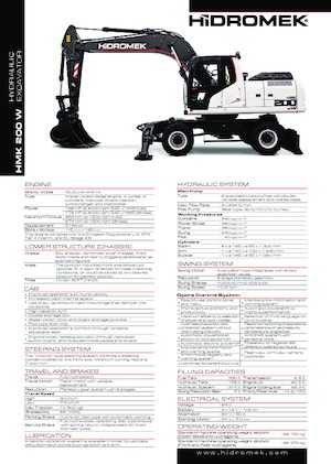 Tekerlekli ekskavatörler Hidromek HMK 200 W