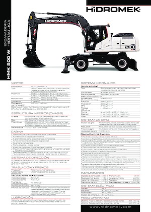 Tekerlekli ekskavatörler Hidromek HMK 200 W