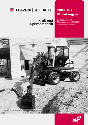 Wheel Excavators Terex-Schaeff HML 23