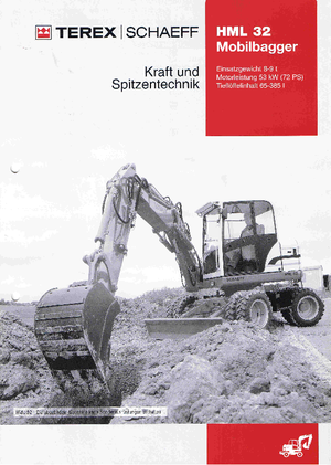 Wheel Excavators Terex-Schaeff HML 32