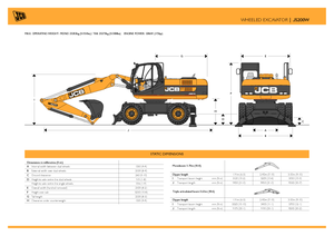 Paletli ekskavatörler JCB JS 200 W