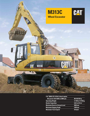 Wheel Excavators Caterpillar M 313 C Mono