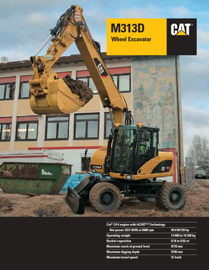 Wheel Excavators Caterpillar M313D VAH