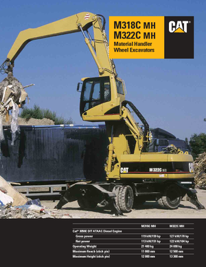 Wheel Excavators Caterpillar M 318 C MH