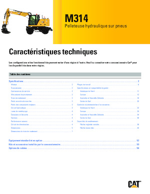 Tekerlekli ekskavatörler Caterpillar M314
