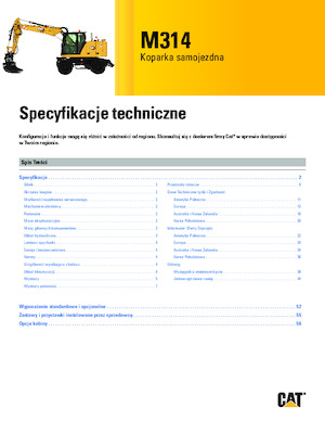 Tekerlekli ekskavatörler Caterpillar M314