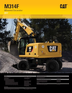 Wheel Excavators Caterpillar M314F