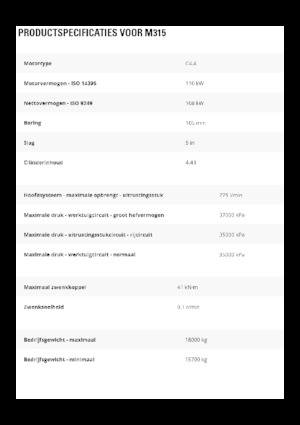 Tekerlekli ekskavatörler Caterpillar M315