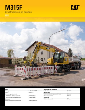 Wheel Excavators Caterpillar M315F