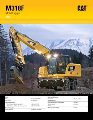 Wheel Excavators Caterpillar M318F