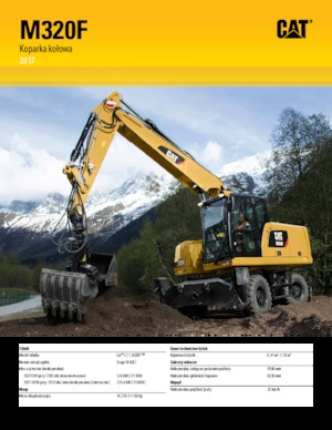 Tekerlekli ekskavatörler Caterpillar M320F