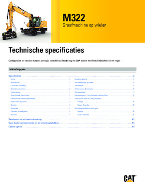 Wheel Excavators Caterpillar M322