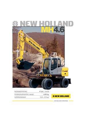 Wheel Excavators New Holland MH 4.6
