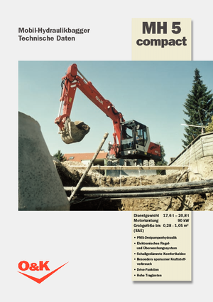 Wheel Excavators O&K MH 5 Compact