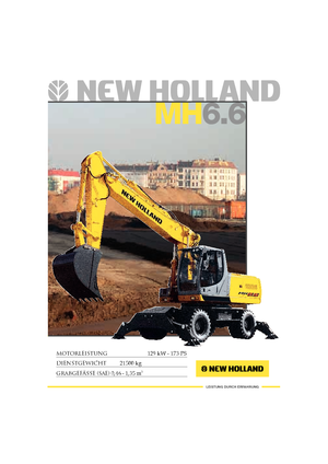 Tekerlekli ekskavatörler New Holland MH 6.6
