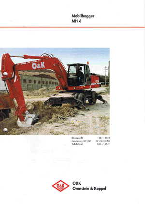 Wheel Excavators O&K MH 6