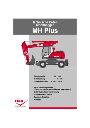 Wheel Excavators O&K MH PLUS B
