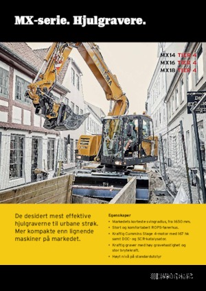 Wheel Excavators Hydrema MX 18