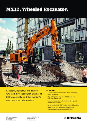 Wheel Excavators Hydrema MX 17