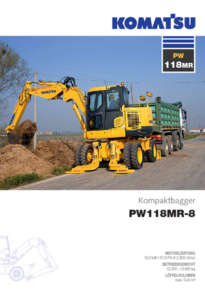Wheel Excavators Komatsu PW118MR-8