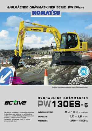Wheel Excavators Komatsu PW130-6