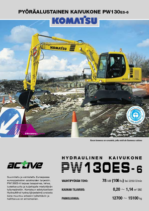 Wheel Excavators Komatsu PW130-6